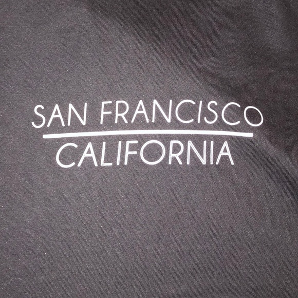 San Francisco California cropped hooded sweatshirt - Picture 3 of 4